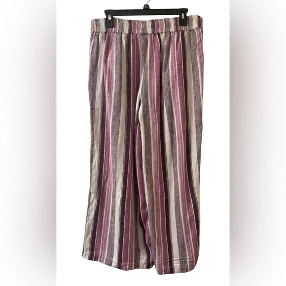 Tribal Purple Stripe Linen Pant - Picture 2 of 6